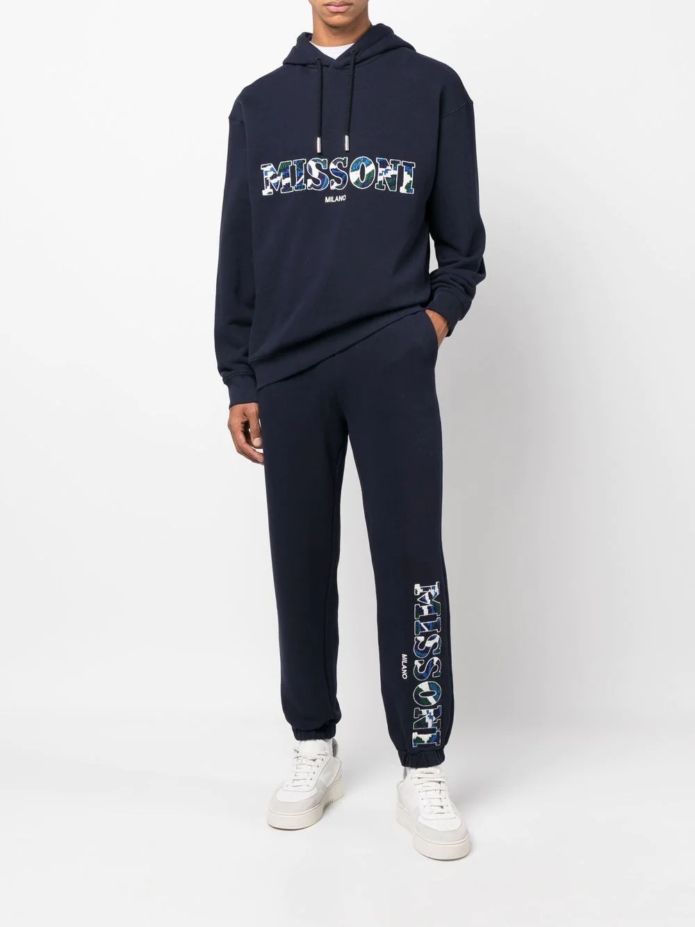 logo-embroidered track pants - 2