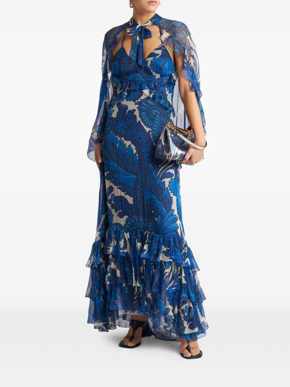 ruffled-detailing dress - 2