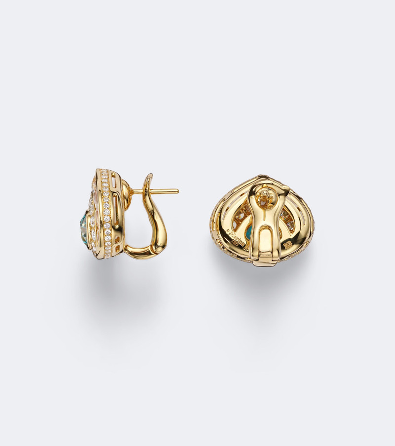 Claudia 18kt gold earrings with gemstones 4