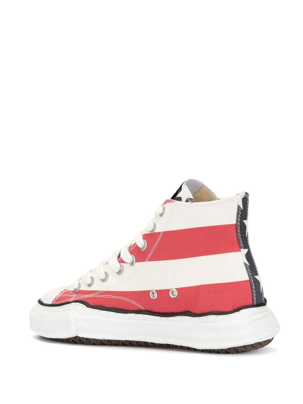 stripe print sneakers - 3