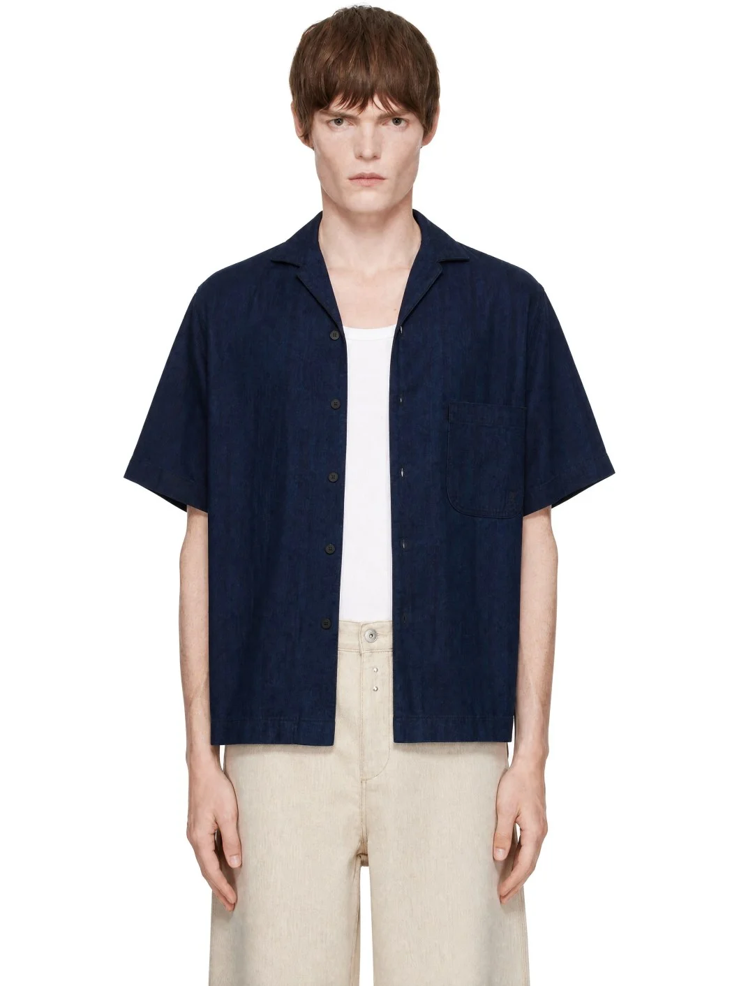 Navy 'La Chemise Pyjama Denim' Shirt - 1