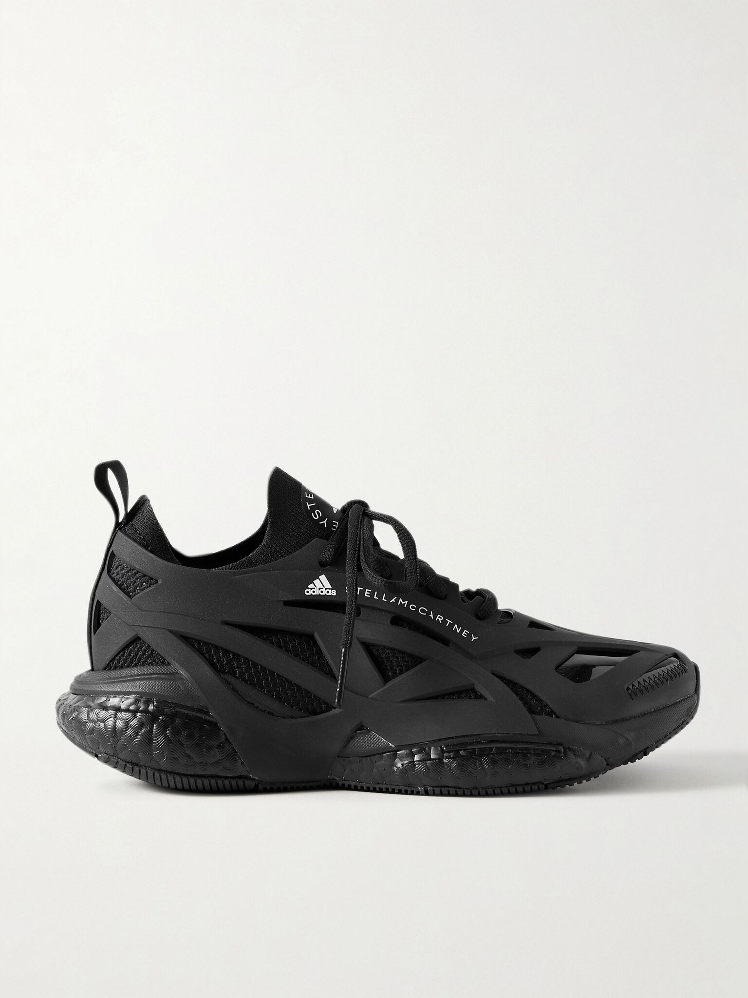 Solarglide Primeknit and rubber sneakers Black - 1
