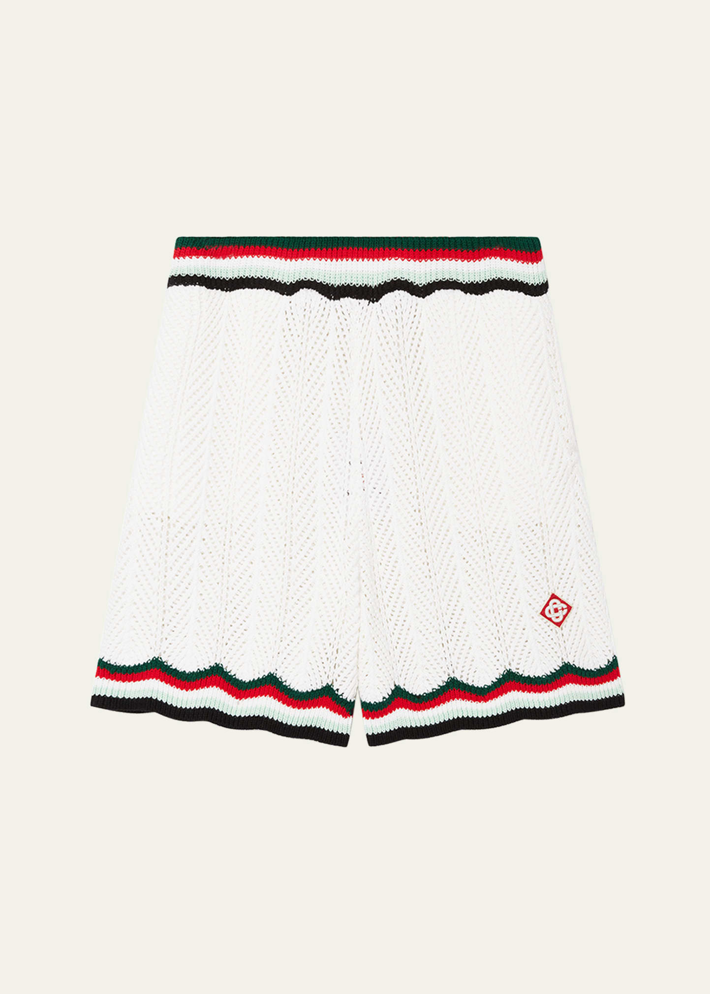 Men's Chevron Crochet Pull-On Shorts - 1