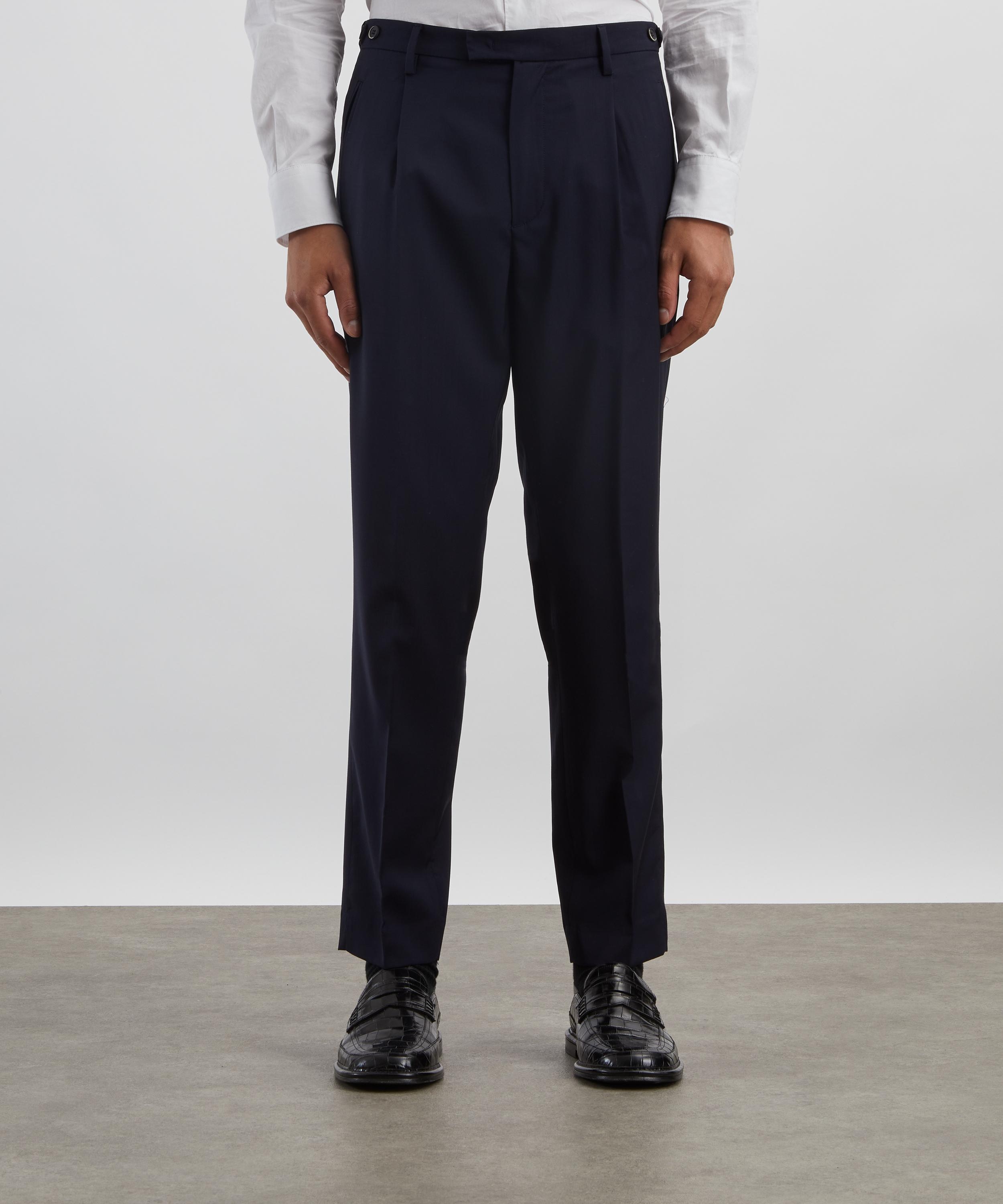 Masco Single-Pleat Tropical Wool Trousers - 3