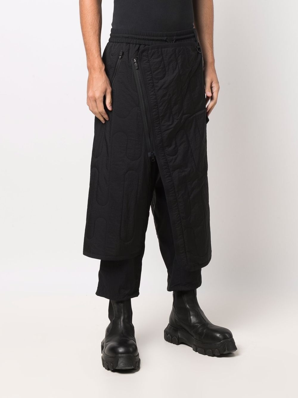 Ch2 cropped quilted wrap trousers - 3