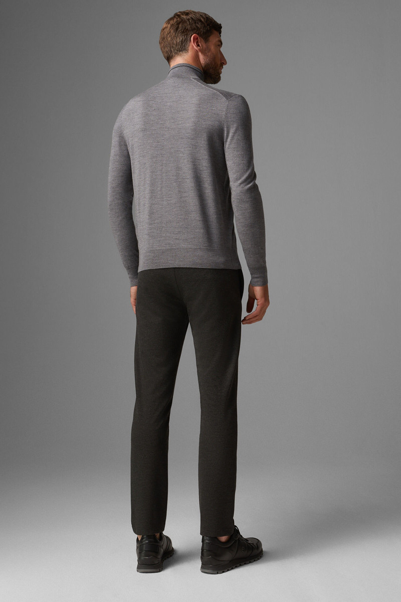 Jouri half-zippered sweater in Gray 3