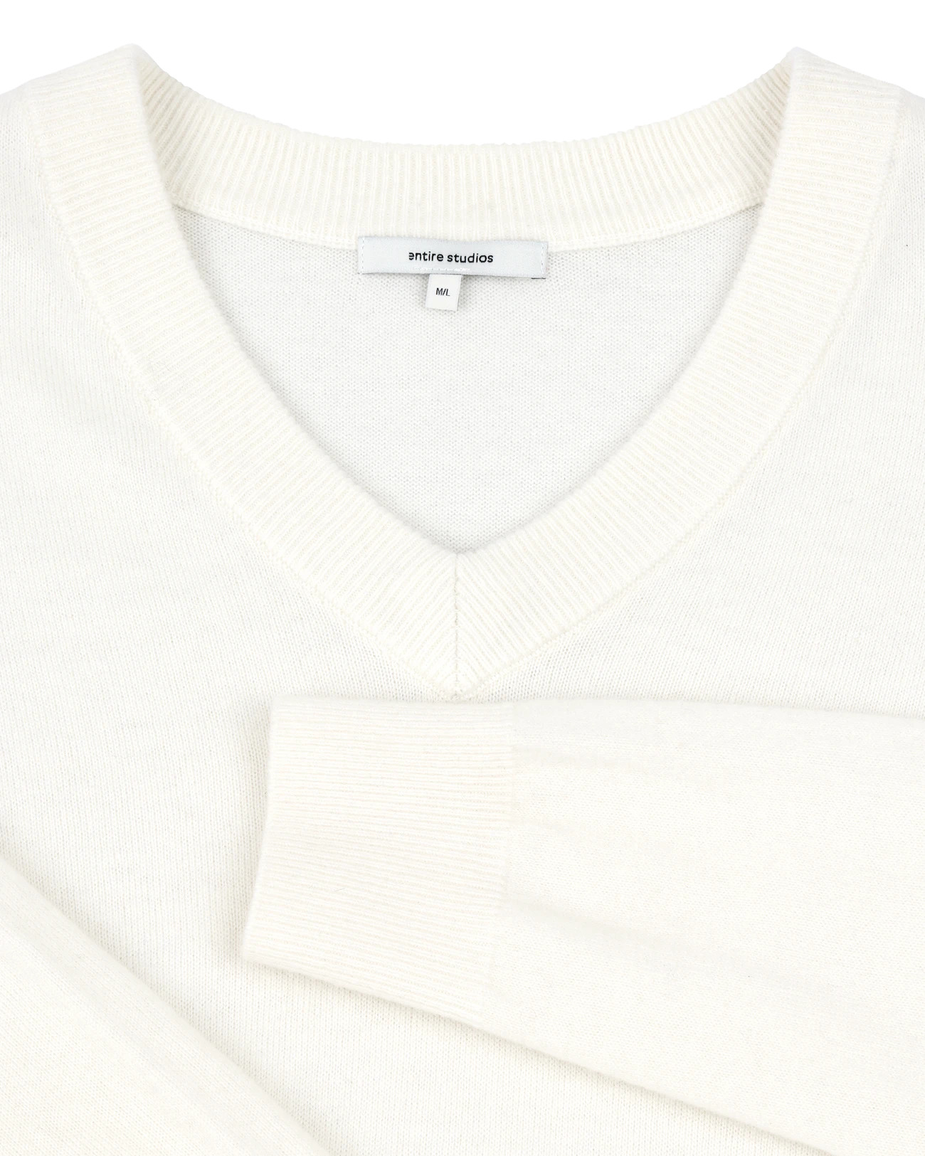 KNIT V-NECK BONE - 4