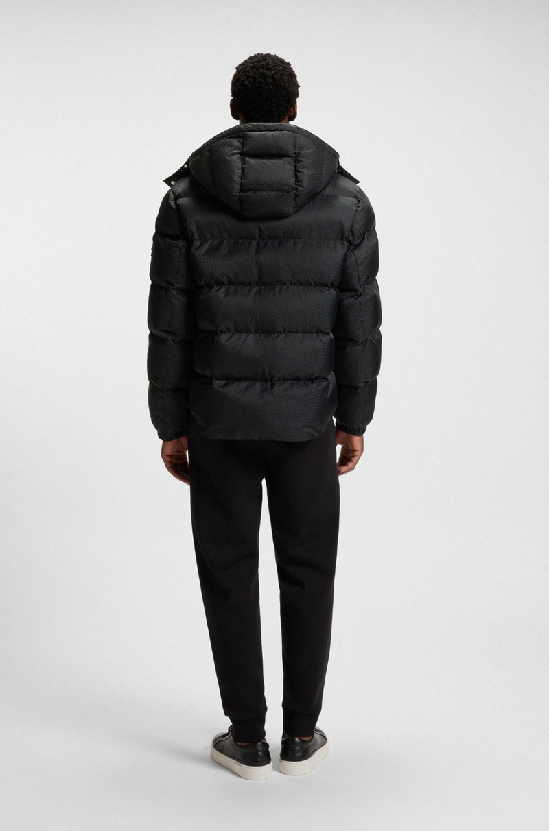WATER-REPELLENT JACKET WITH MONOGRAM JACQUARD 4
