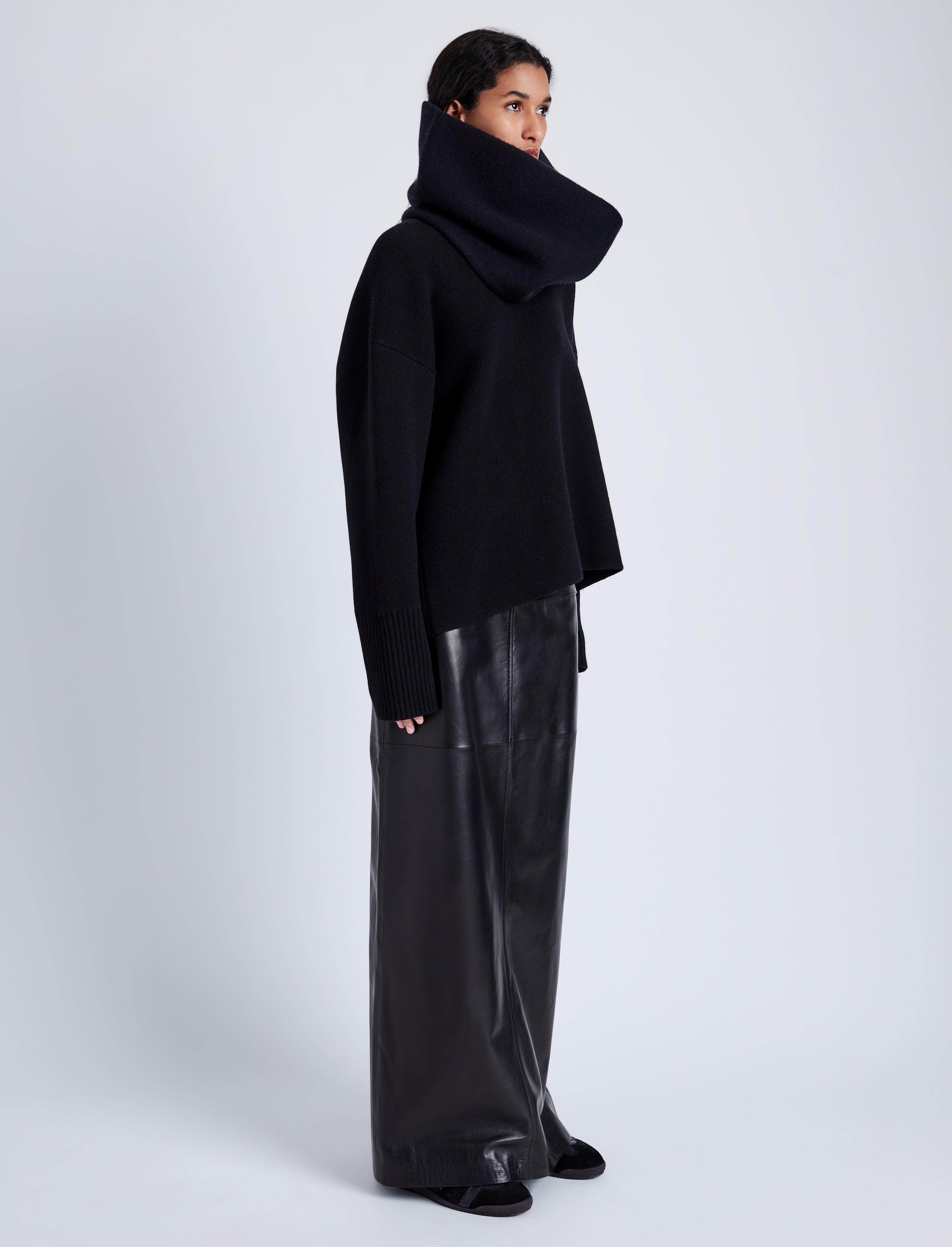 Adriana Skirt in Paper Leather - 3