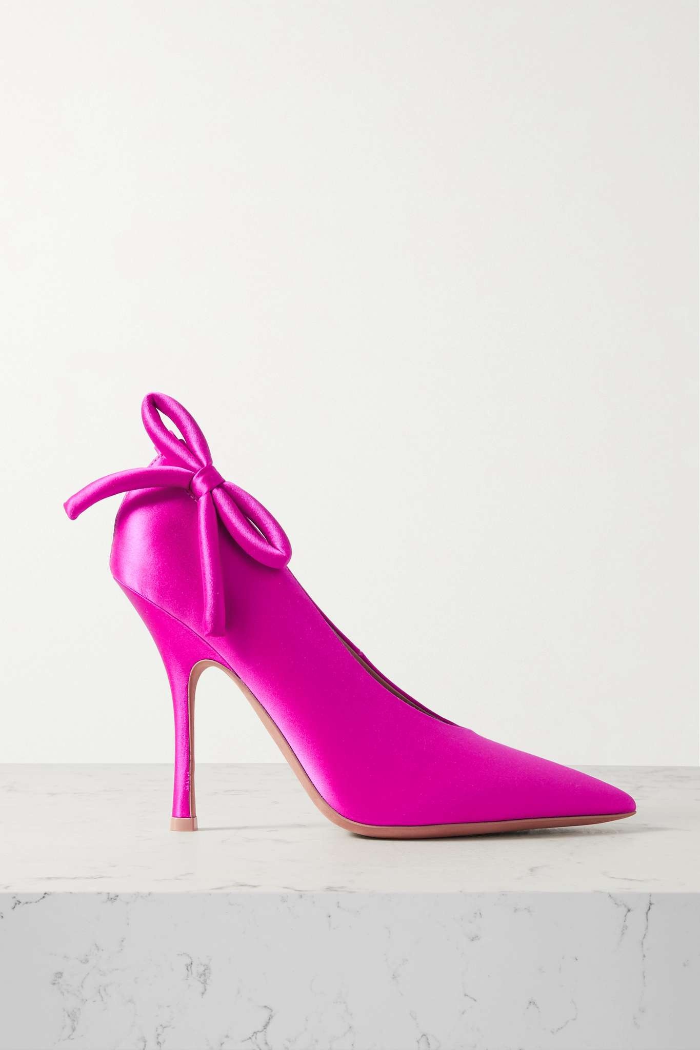 Nite-Out 110 bow-detailed cutout satin pumps - 1