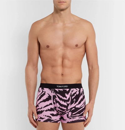 TOM FORD Zebra-Print Stretch-Cotton Jersey Boxer Briefs outlook