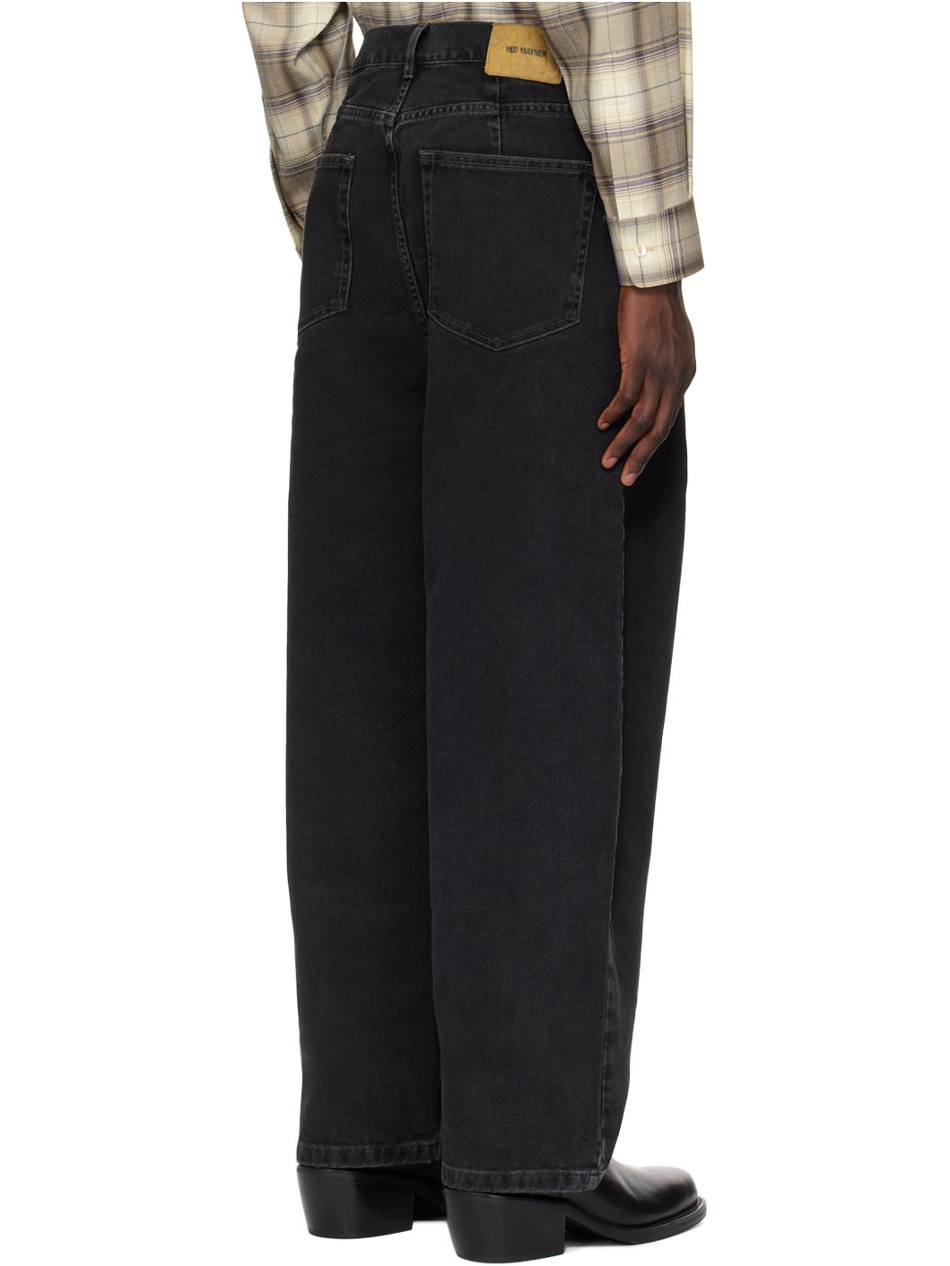 Black Pleated Jeans - 3