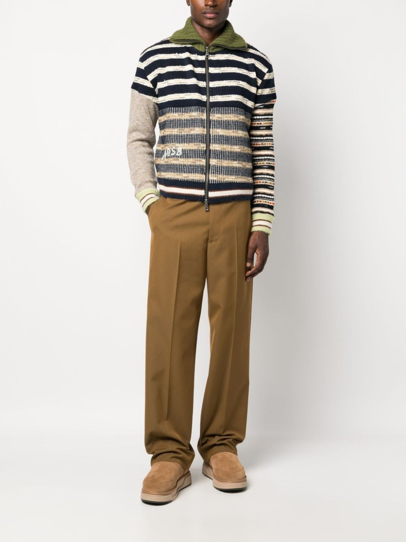 Palm Angels straight-leg cotton trousers outlook