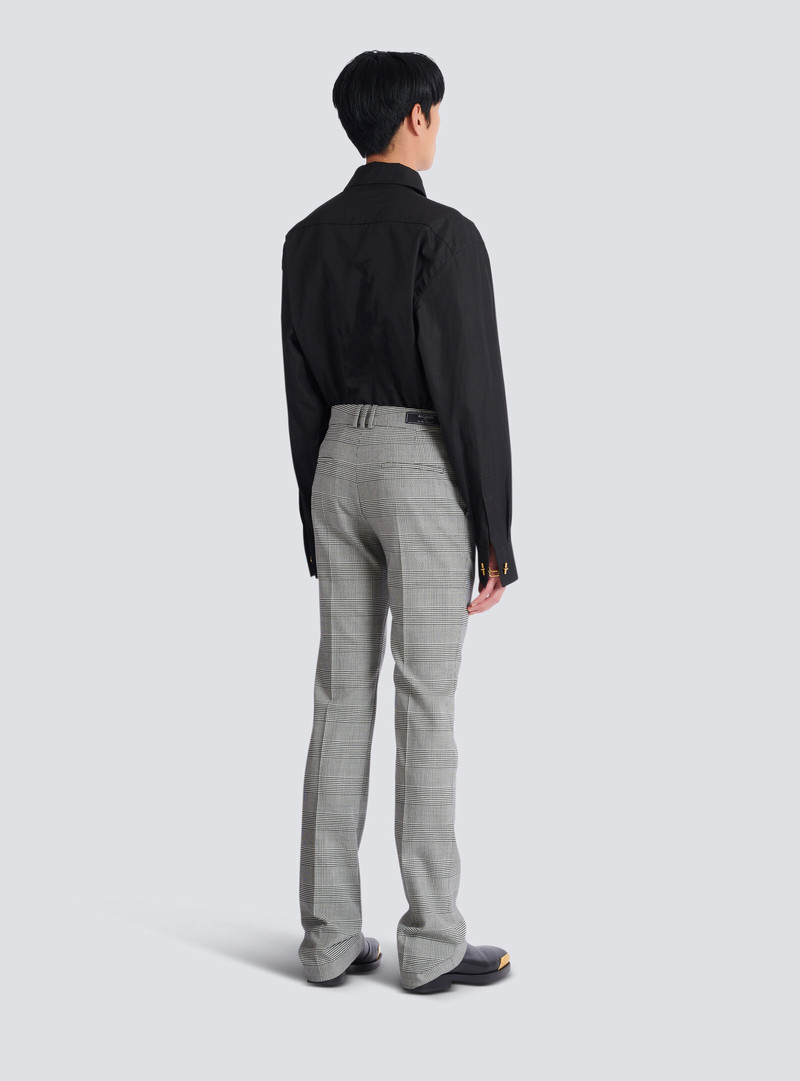 Darted trousers in Prince of Wales wool 4