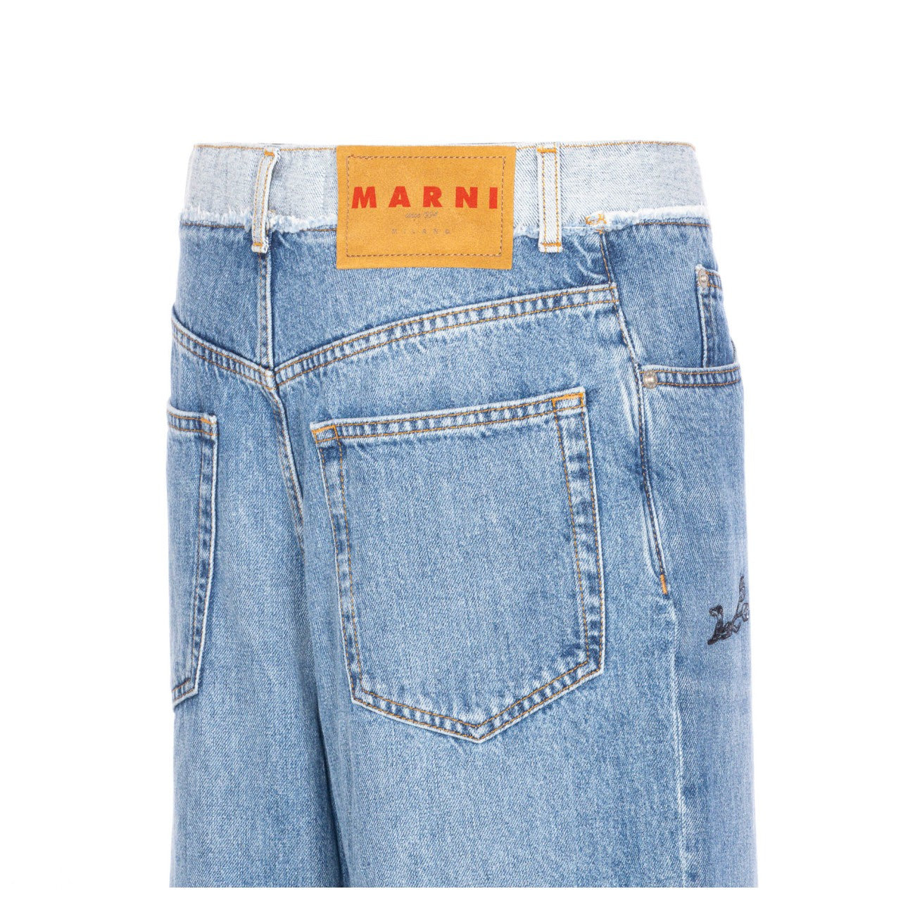 Marni Women Embroidered Denim Jeans - 3