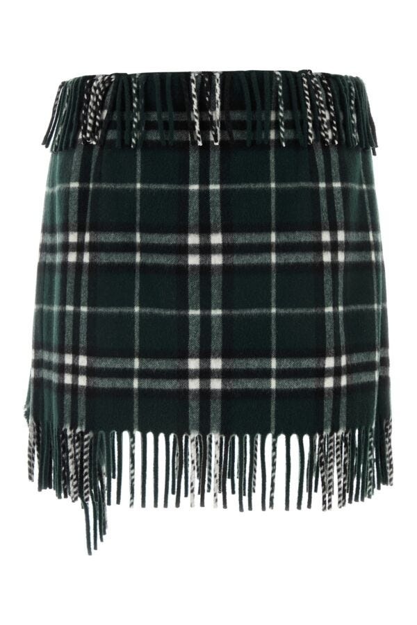 ミニスカート Burberry Embroidered wool blend mini skirt (8099714 C1221) Burberry Embroidered Wool Blend Mini Skirt – LOZURI®