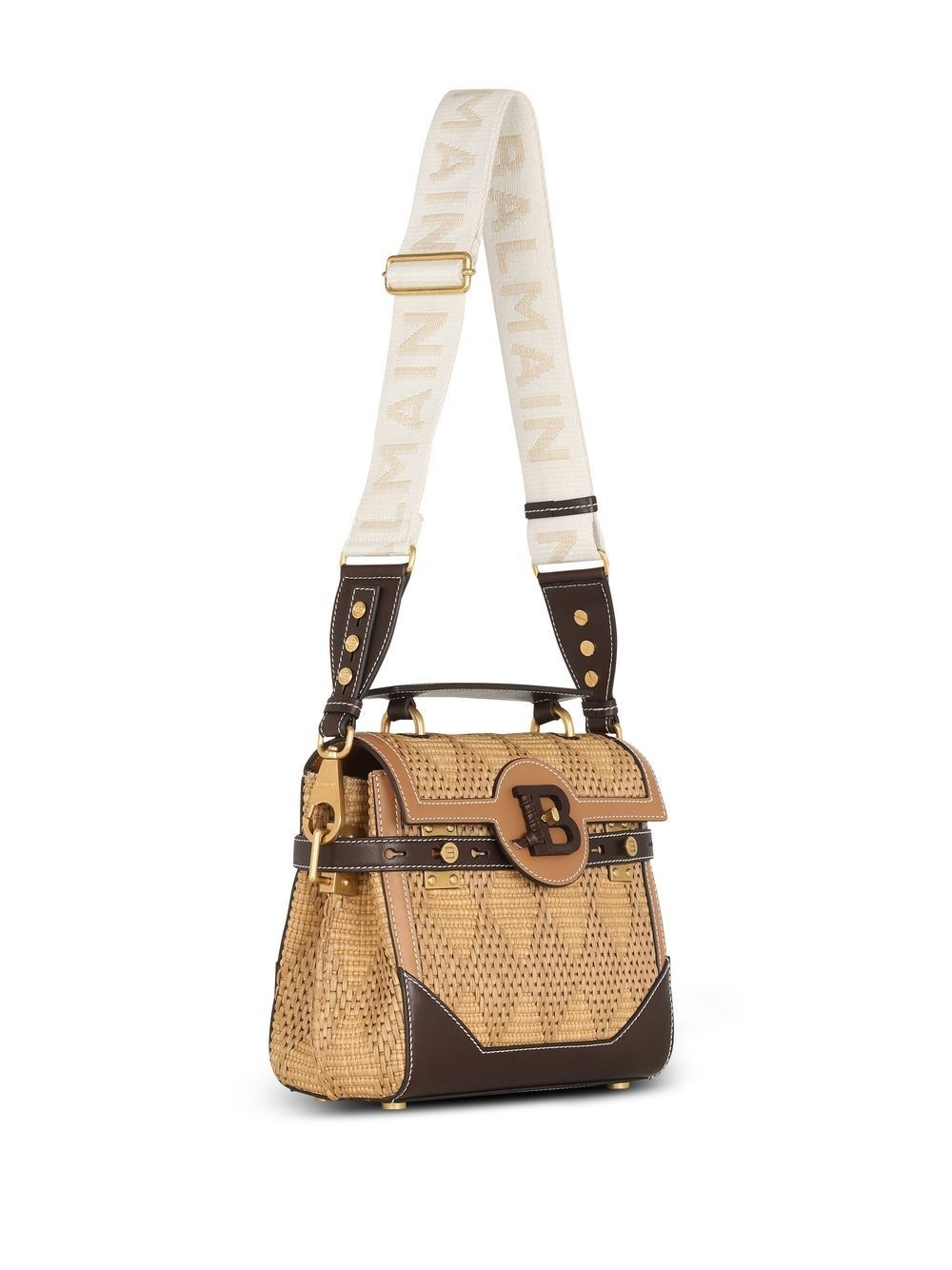 woven-wicker B-Buzz shoulder bag - 3