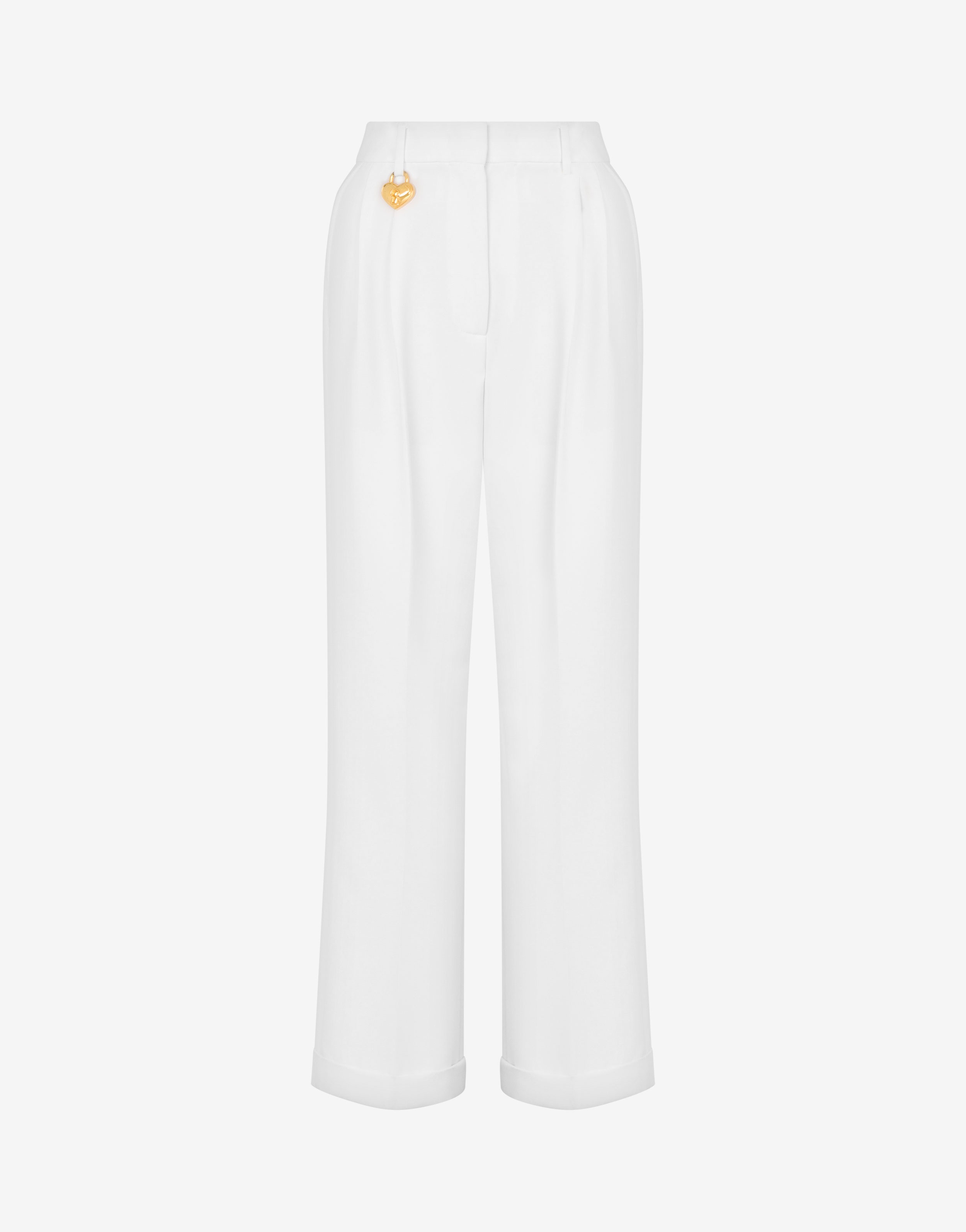 HEART LOCK STRETCH CRÊPE TROUSERS - 1