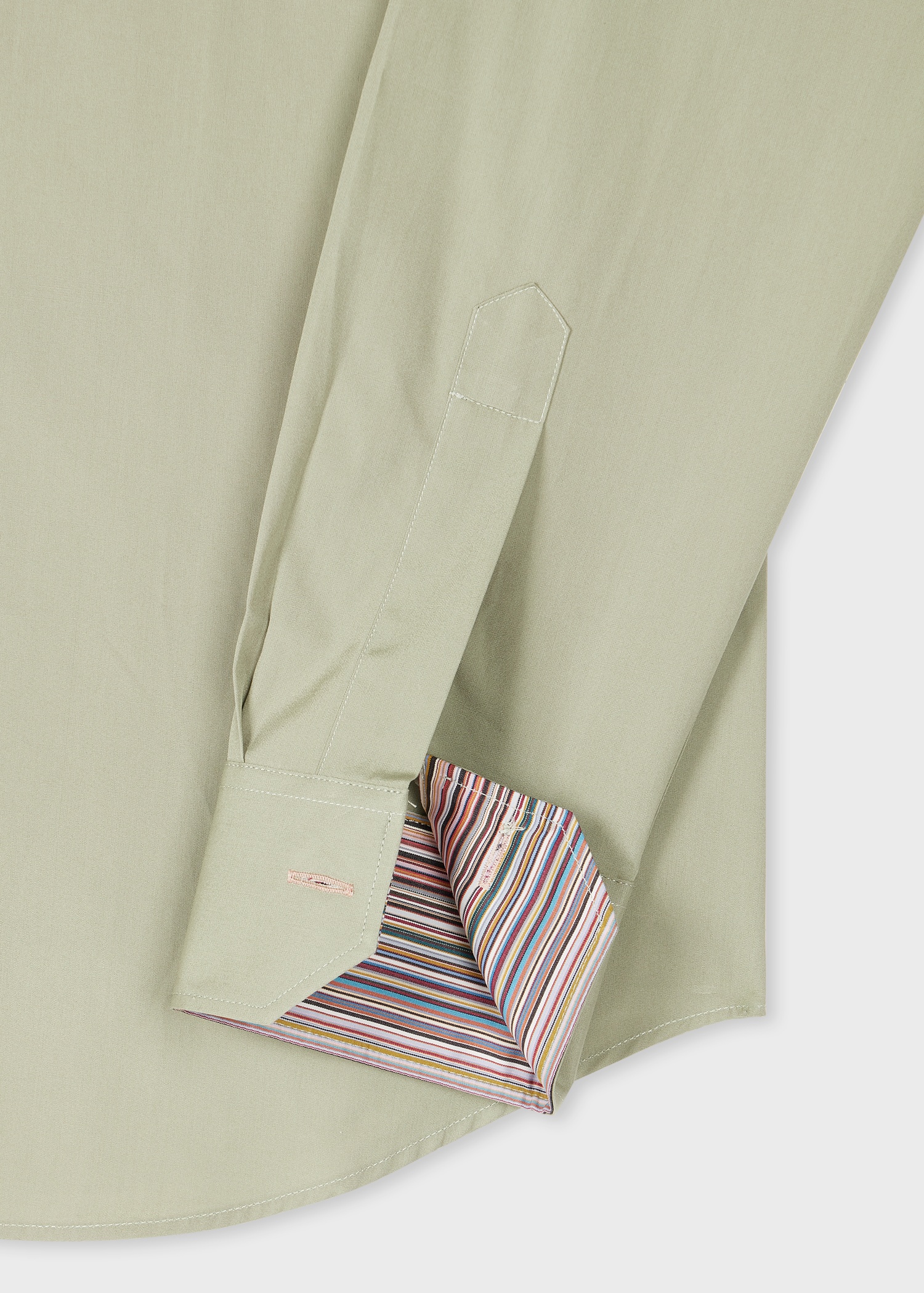 Soft Green Tailored-Fit Cotton Poplin Shirt - 2