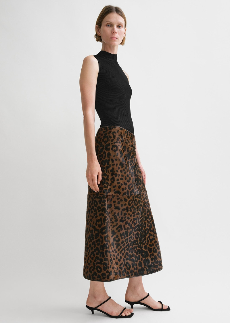 Pony hair skirt leopard 3