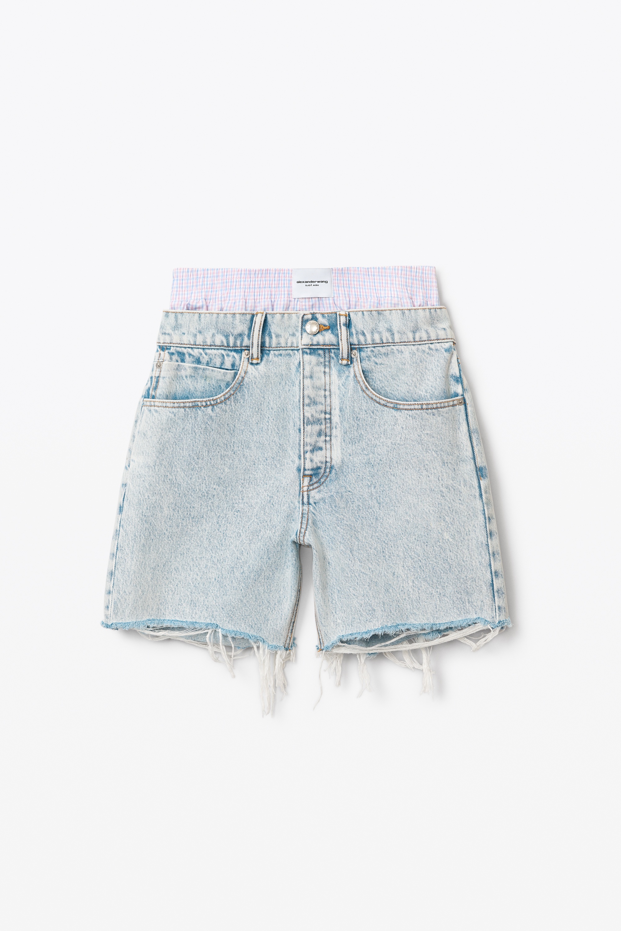 BOXER LAYER LOW SHORT IN DENIM - 1