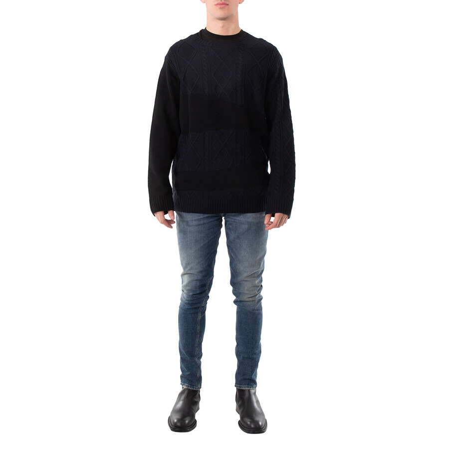Yohji Yamamoto Round Neck With Design Switching, Brand Size 3 (Large) - 4