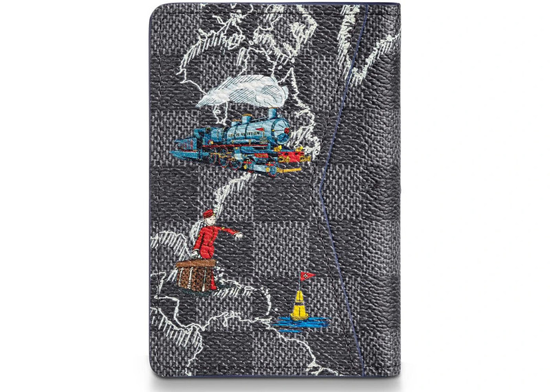 Louis Vuitton Louis Vuitton Pocket Organizer Damier Graphite Map Black Lining outlook