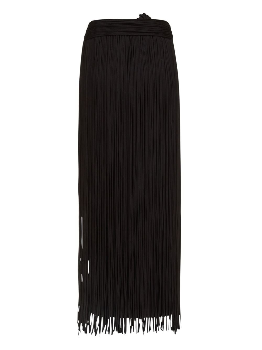 fringed midi skirt - 7