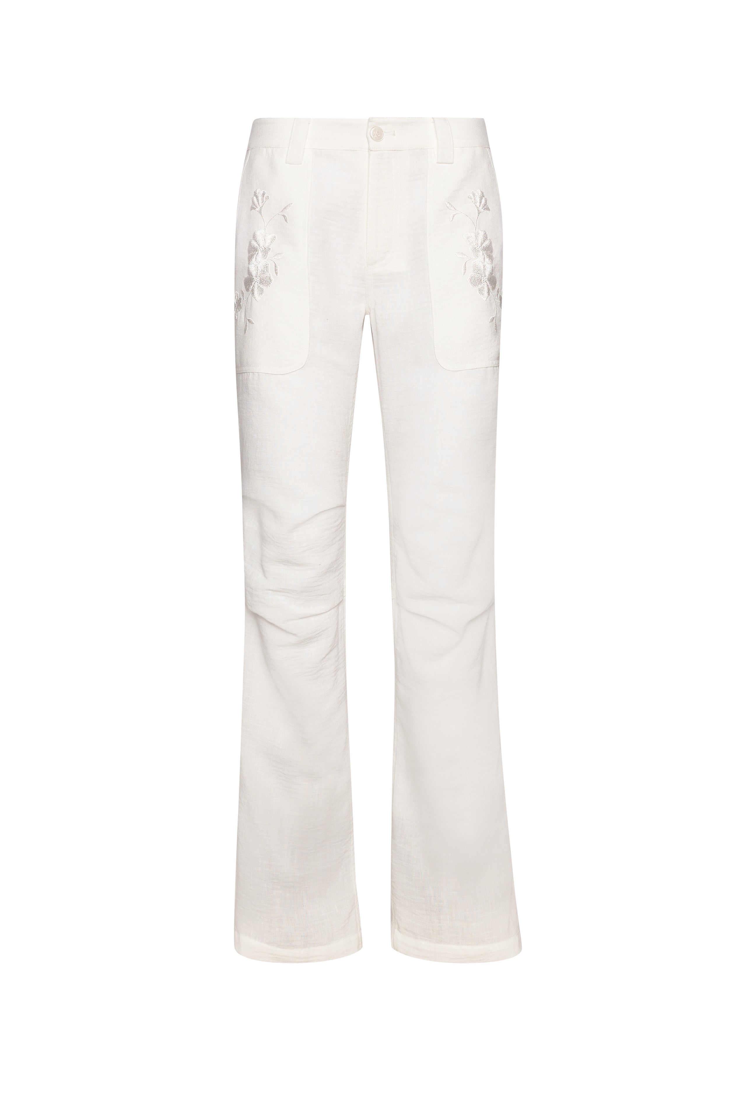 EMBROIDERED CARGO PANT - 1