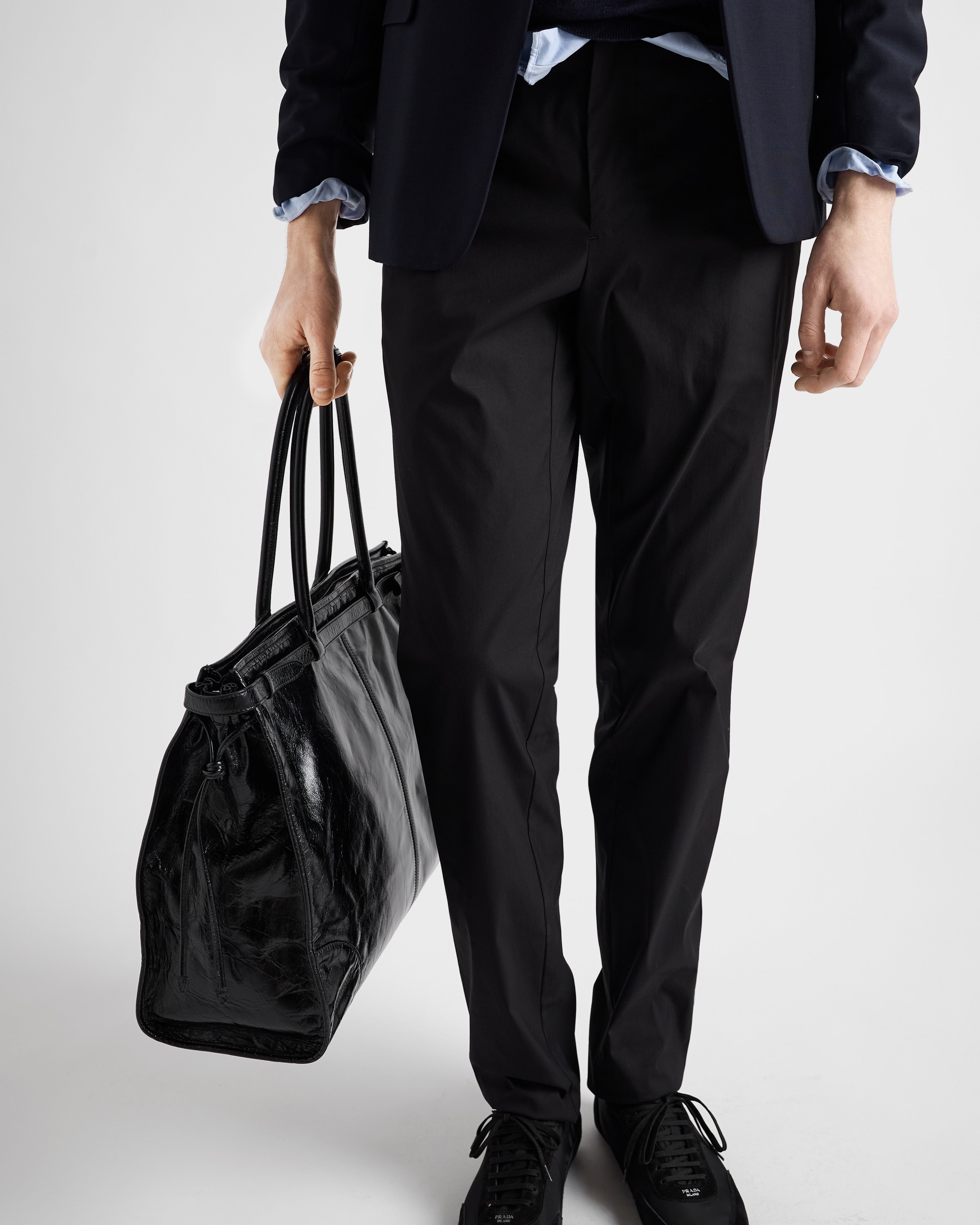 Stretch poplin pants - 4