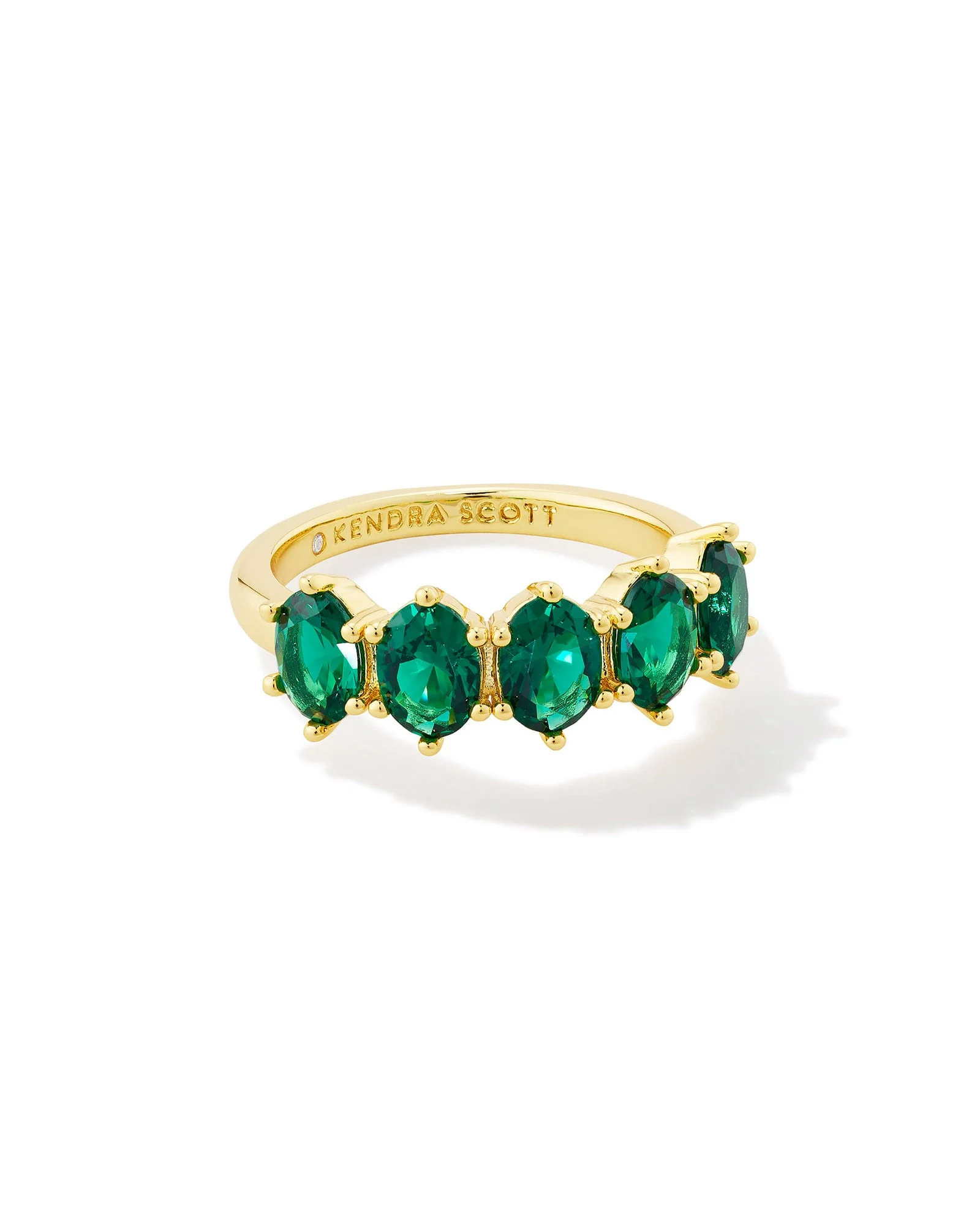 Cailin Gold Crystal May Band Ring - 1