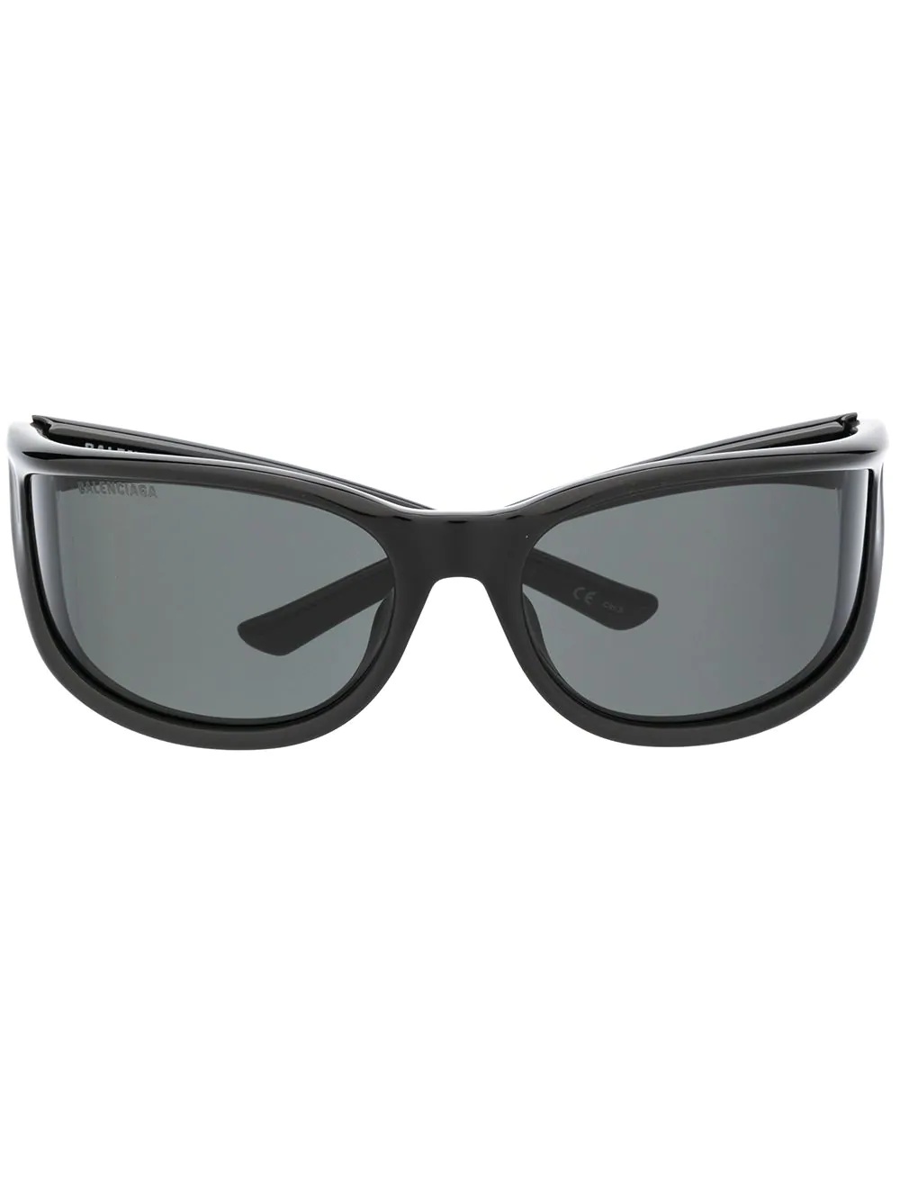 cat-eye logo sunglasses - 1