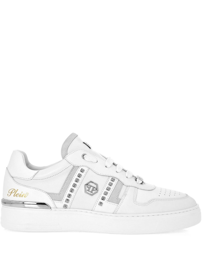 stud-embellished low-top sneakers 1