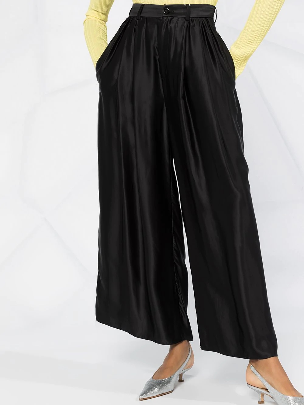 high-waisted palazzo pants - 5