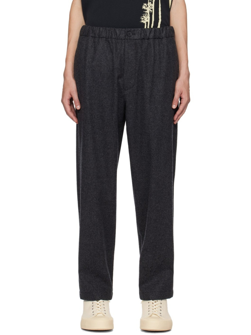 Gray Cropped Trousers - 1