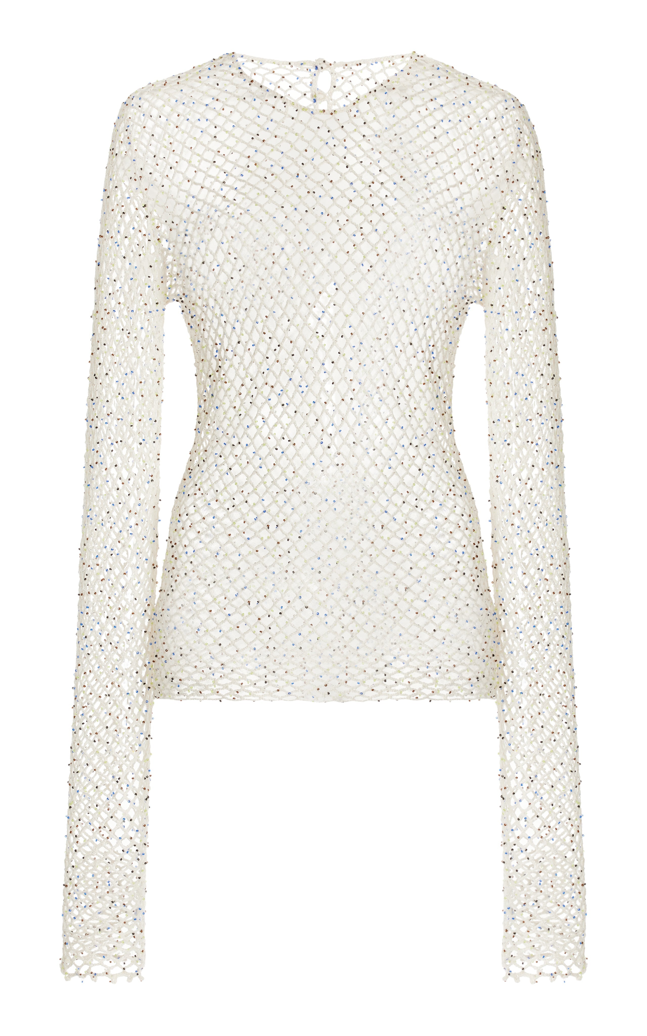 Yahav Beaded Knit Top in Merino Wool - 1