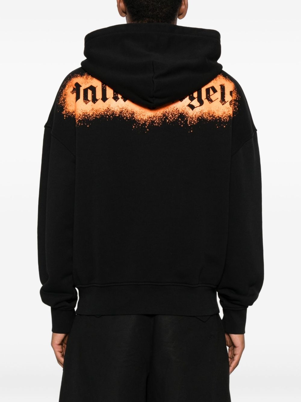 spray-effect hoodie - 4