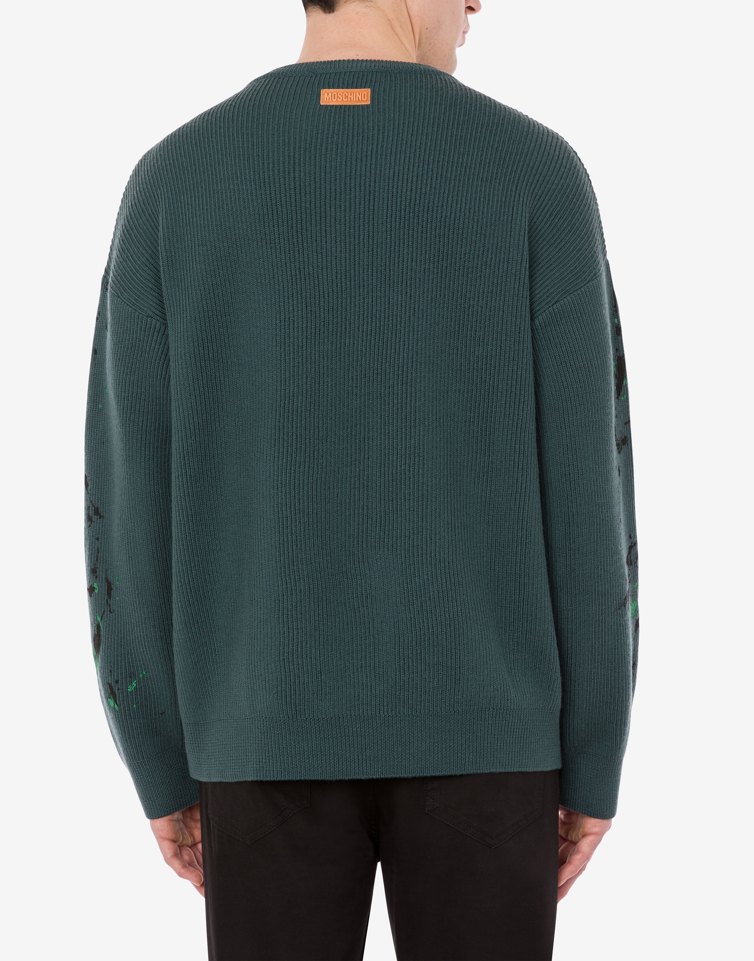 PAINTED EFFECT WOOL JUMPER - 2