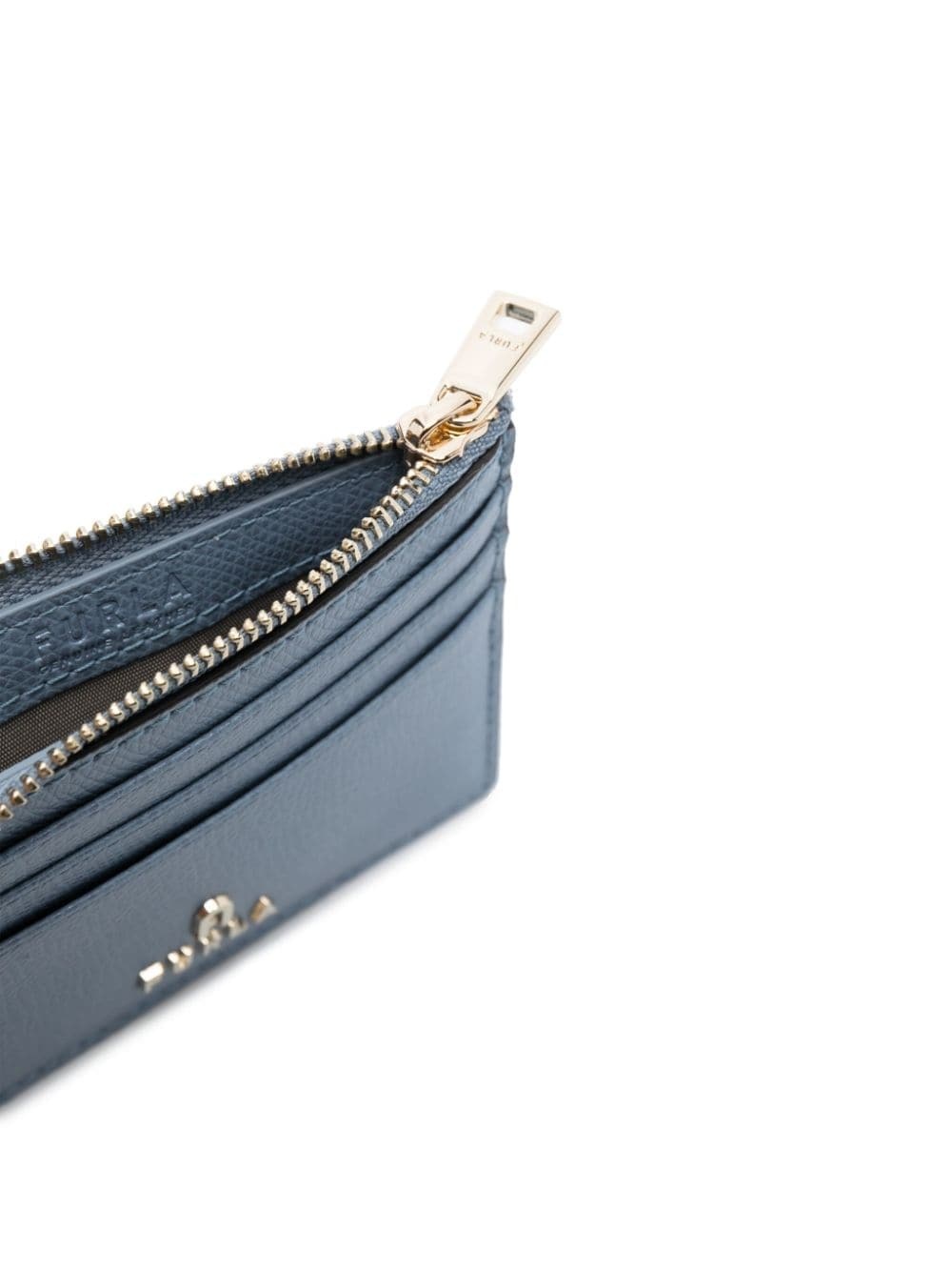 logo-lettering leather cardholder - 3