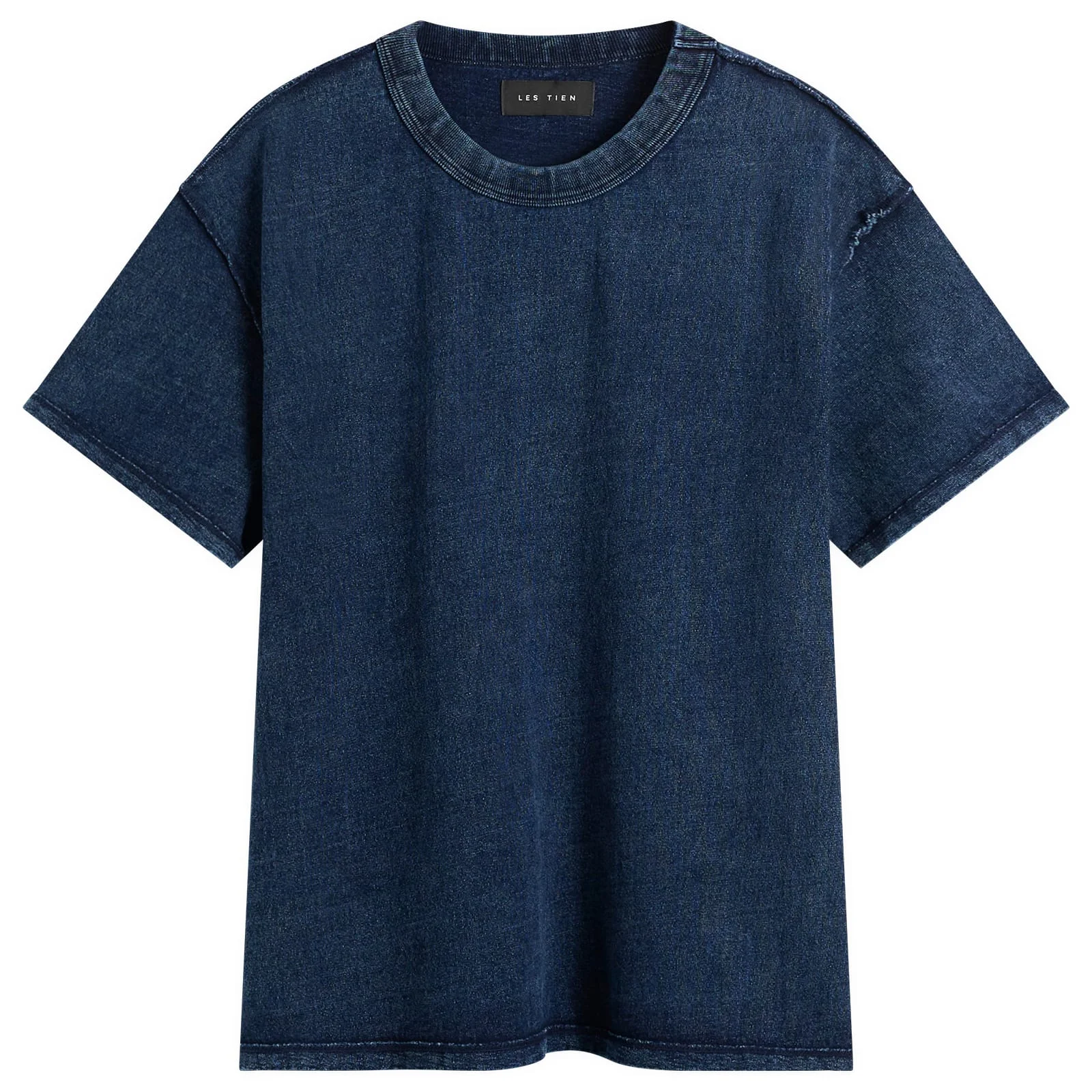 Les Tien Heavyweight Binded Neck Inside Out T-Shirt - 1