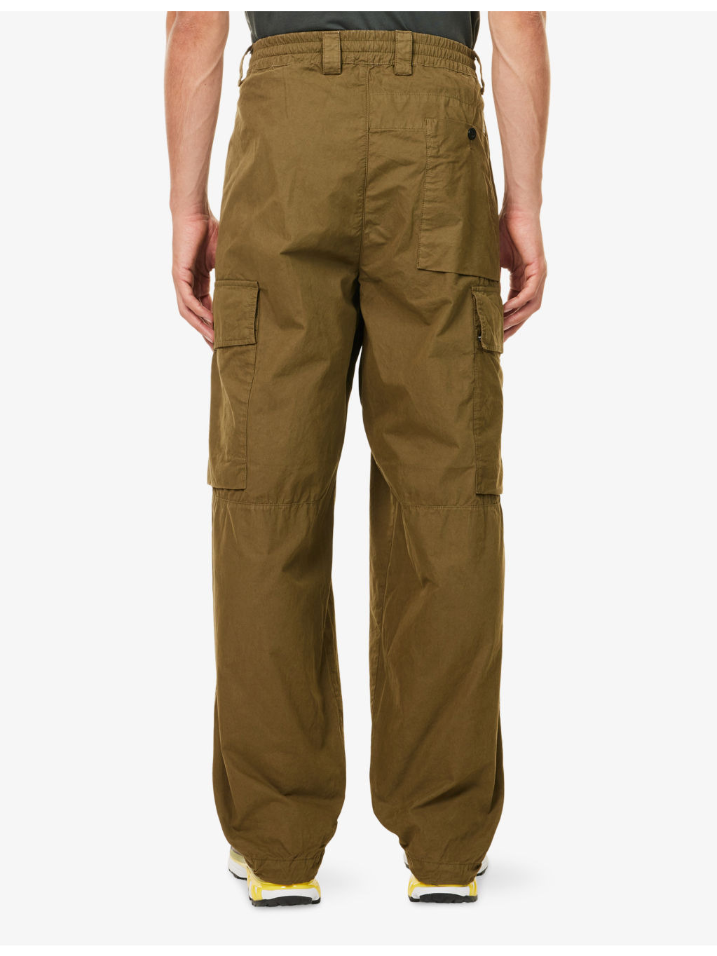 Microreps Wide-Leg Cotton Cargo Trousers - 4