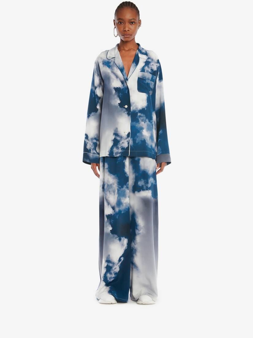 Blue Sky Pyjama Trouser in Blue - 2
