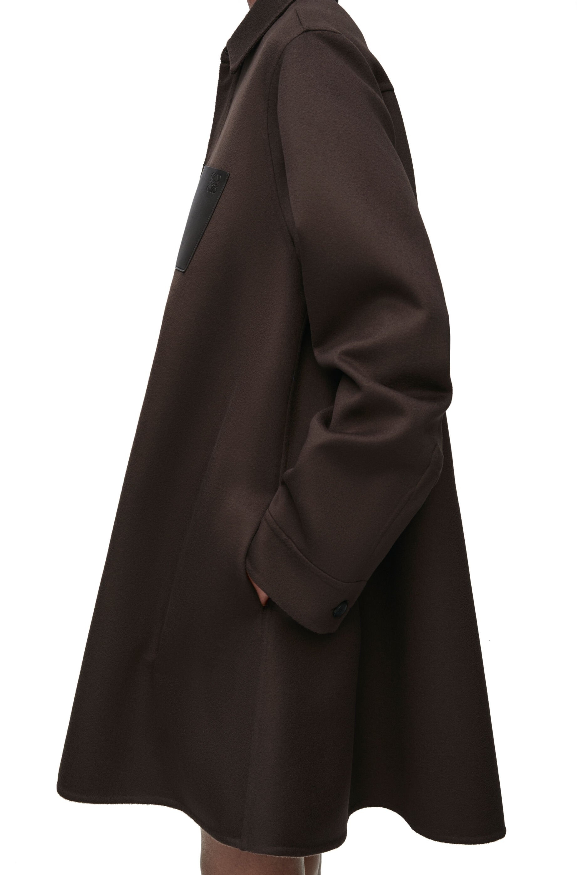 Trapeze coat in wool and cashmere - 6