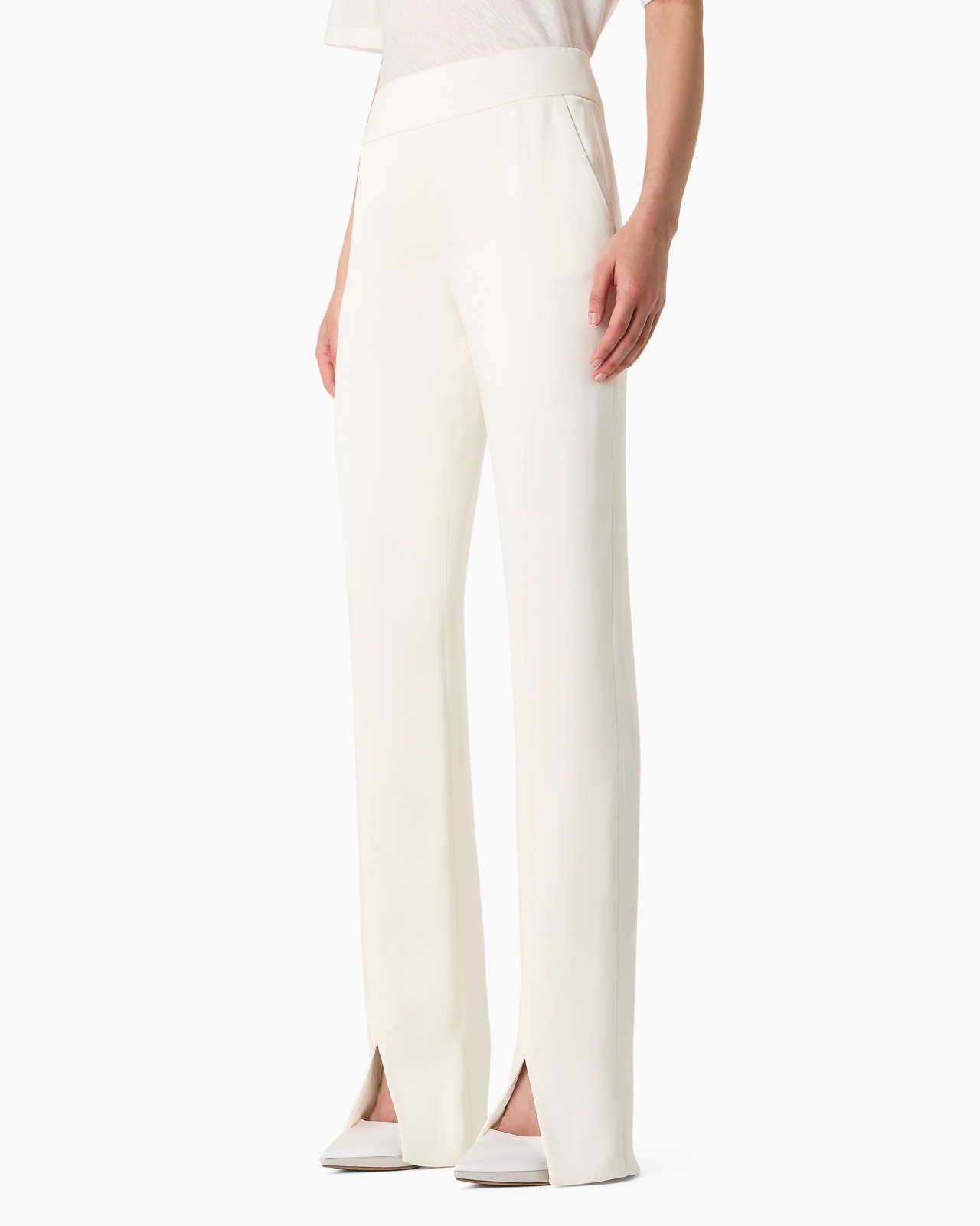 Double silk-satin trousers - 2