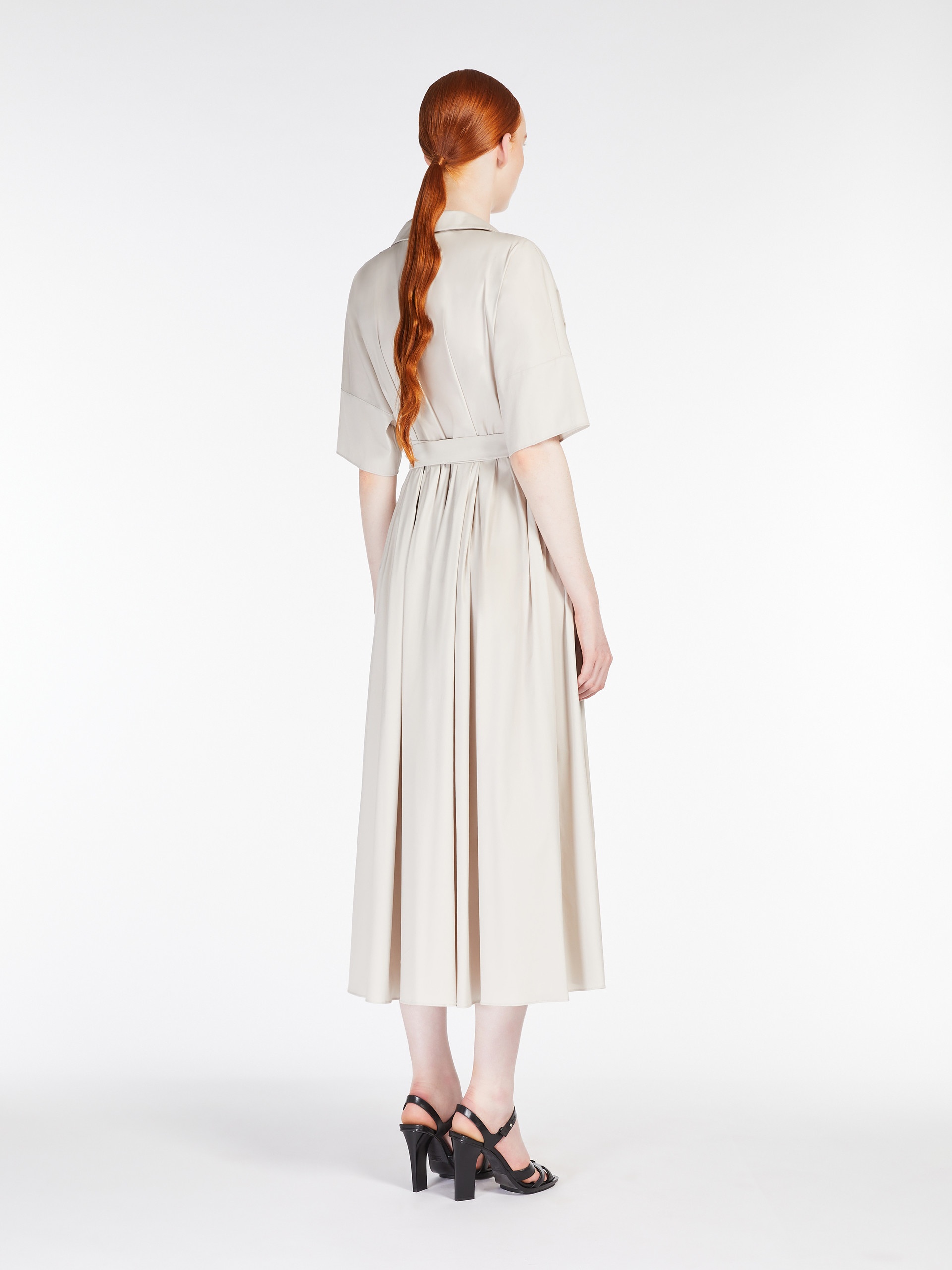☆’S Max Mara☆直営店買付☆Stretch Poplin Dress/SARAH S Max Mara SARAH Stretch poplin wrap dress | REVERSIBLE