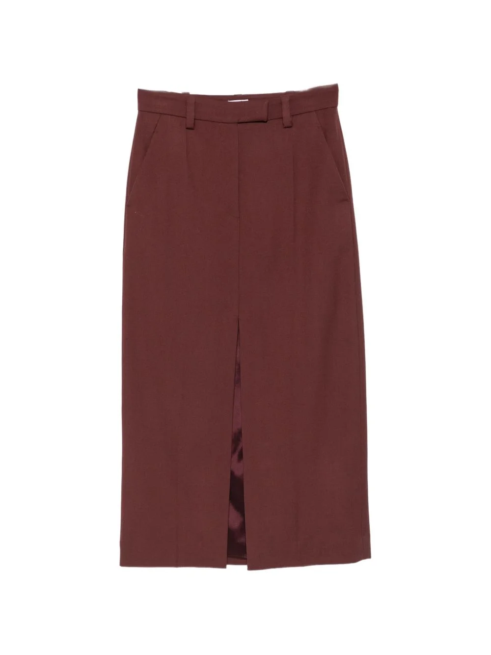 front-slit midi skirt - 1