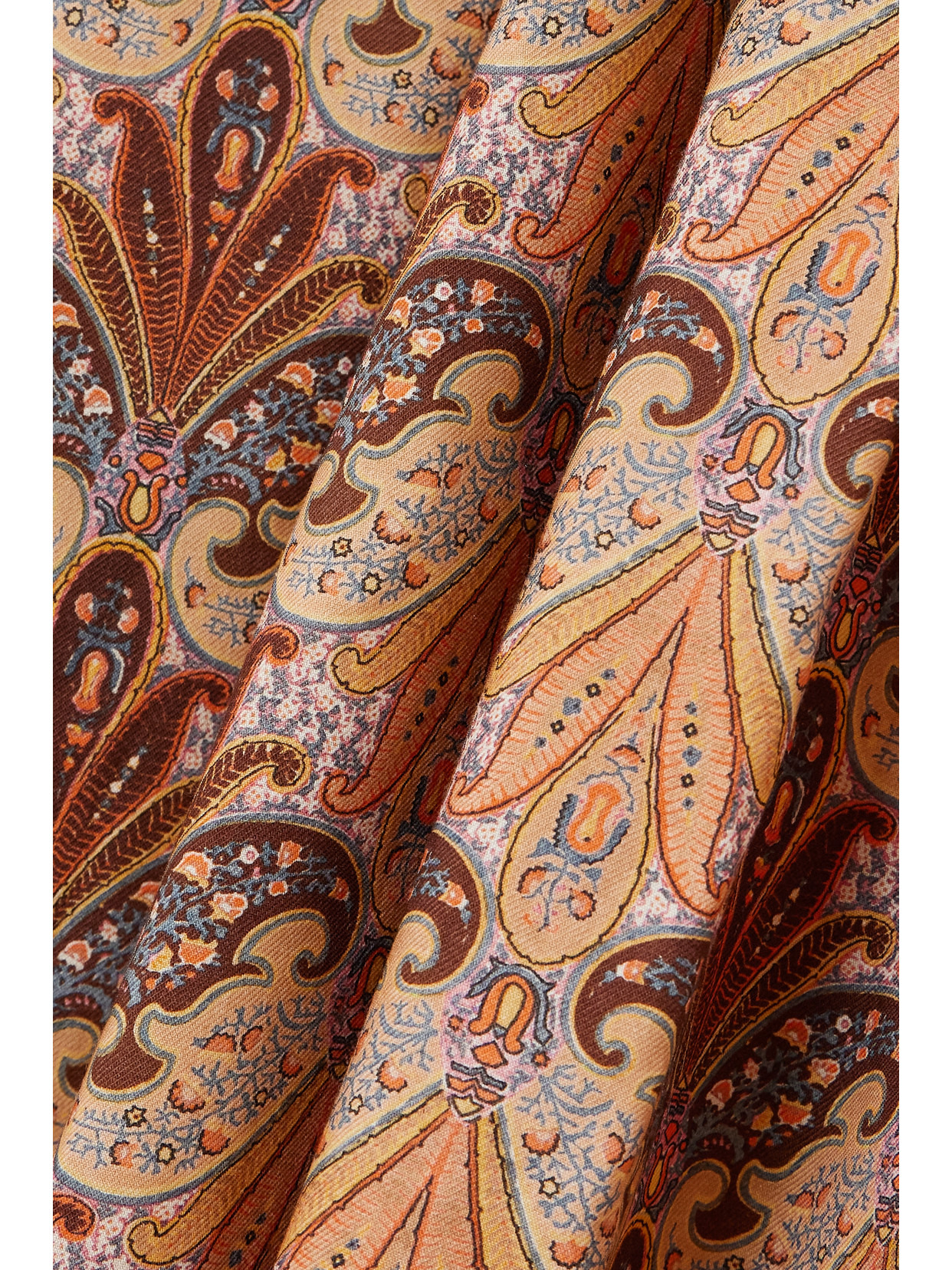 Belted Printed Wool And Silk-blend Twill Midi Shirt Dress - 4