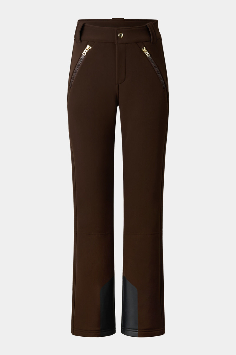 Hazel Softshell ski pants in Dark brown 6