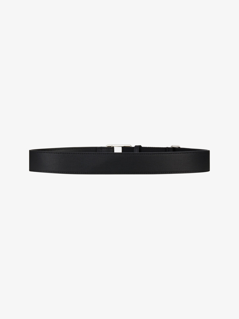 GIVENCHY DOUBLE BUCKLE BELT IN LEATHER AND CANVAS 3