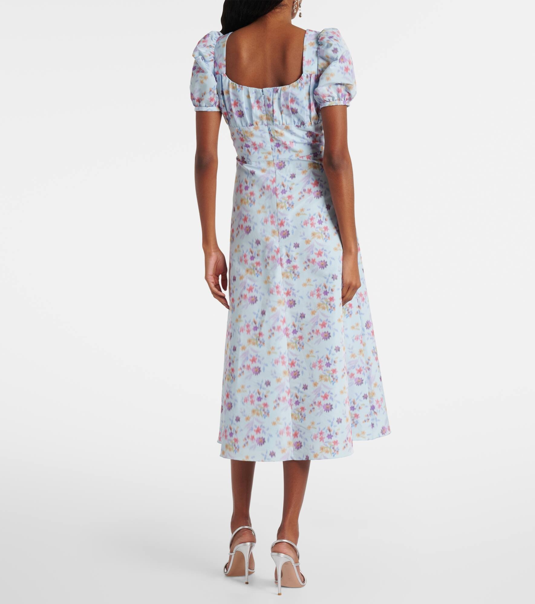 Elora floral ikat midi dress - 3